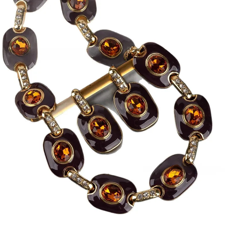 Collier - Bohème en alliage avec incrustation en strass