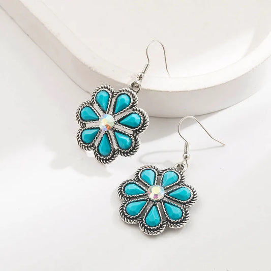 Boucles d'Oreilles - Pierre fine "Turquoise" | BALI