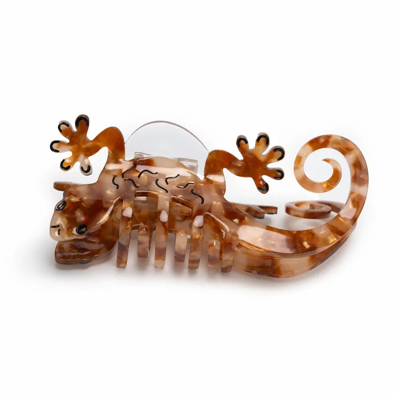 Pince à cheveux - Salamandre caramel