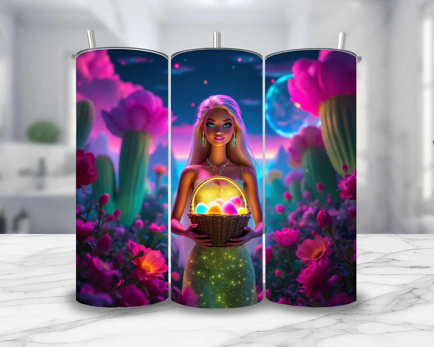 Barbie - Thermos en acier inoxydable 600ml | Pâques Thermos inoxydable Disney Shop | Anylem Beauty
