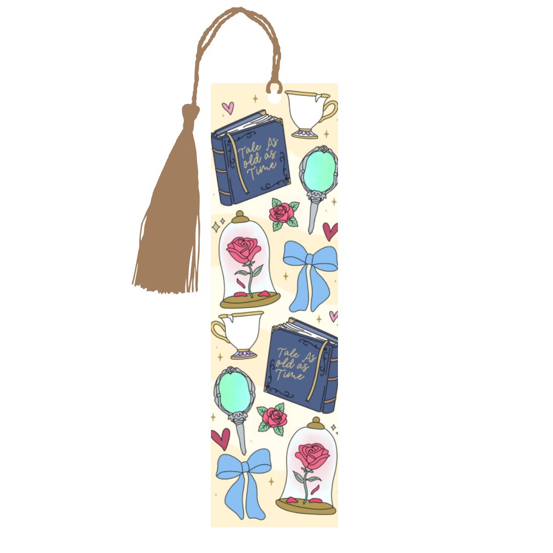 Belle - Marque-Pages avec prénom | Thèmes Marque-page Disney Shop | Anylem Beauty