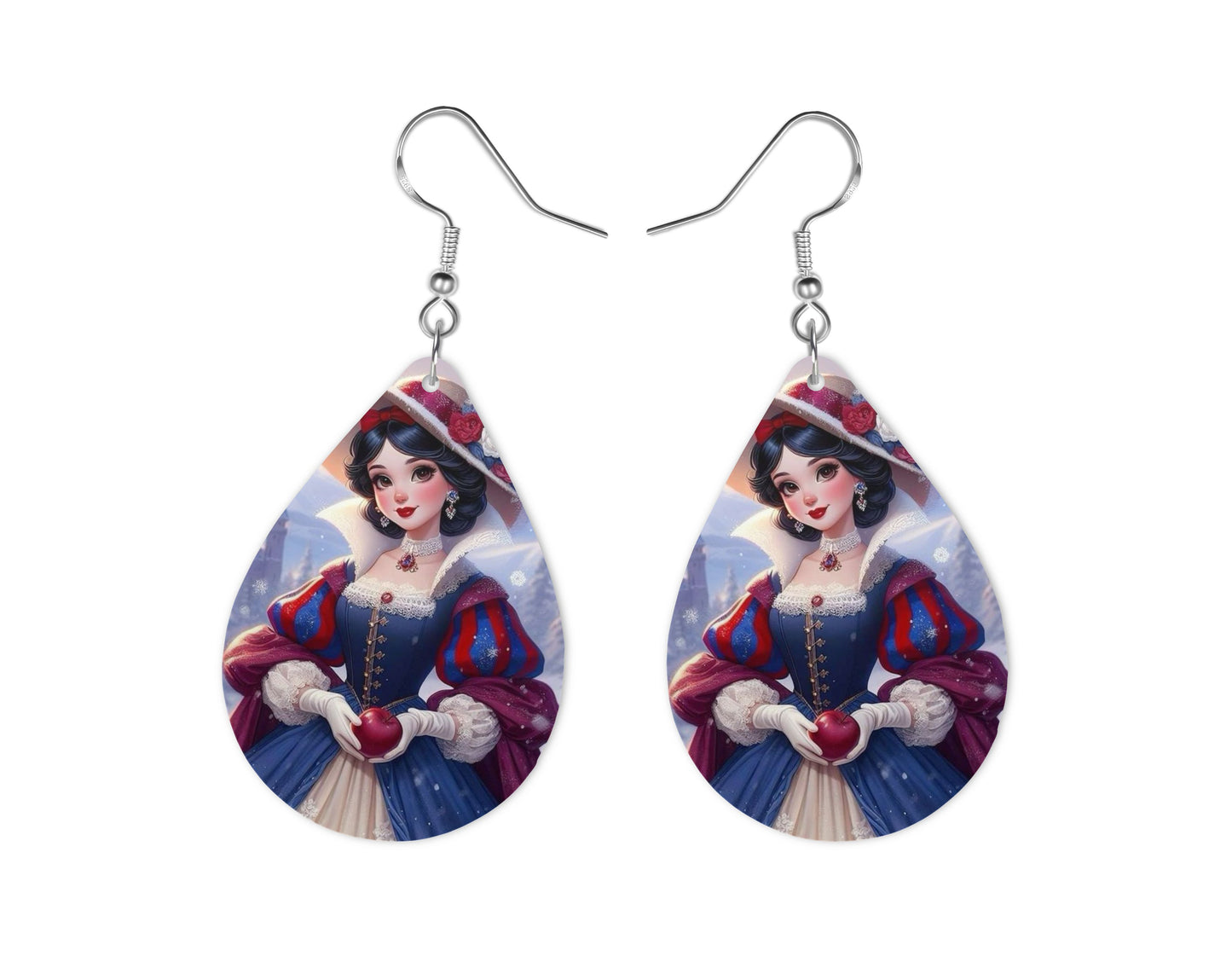 Blanche Neige - Personnalisation | Années 20 Personnalisation Disney Shop | Anylem Beauty Boucle d’oreilles