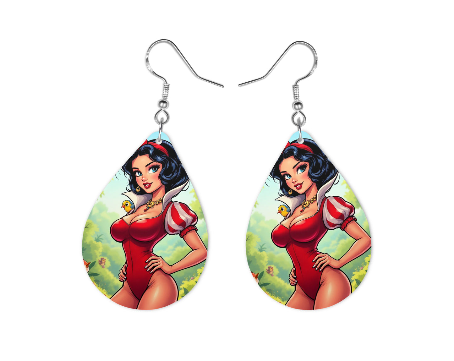 Blanche Neige - Personnalisation | Rockabilly Personnalisation Disney Shop | Anylem Beauty Boucle d’oreilles