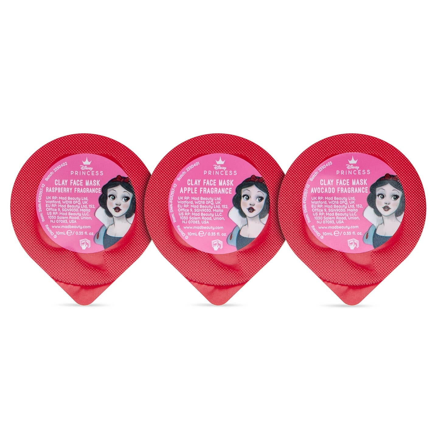 Blanche Neige - Trio de masques visage à l'argile Masques Visage Disney Shop | Anylem Beauty