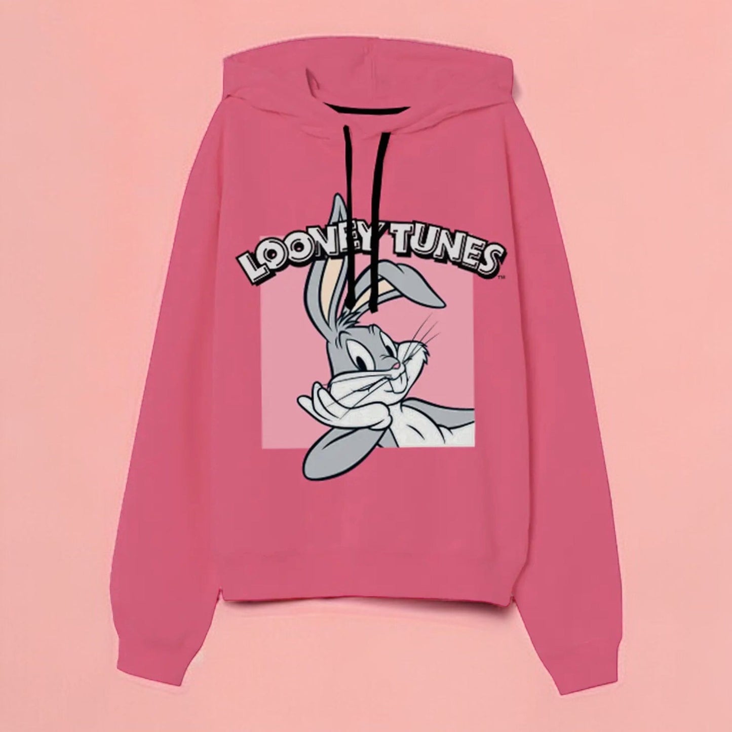 Bugs Bunny - Sweat à Capuche Rose Vêtements Warner Bros