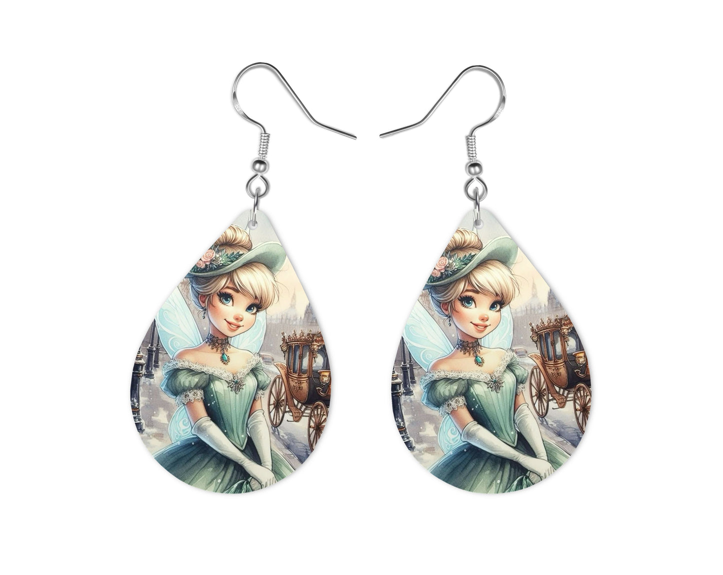 Fée Clochette - Personnalisation | Années 20 Personnalisation Disney Shop | Anylem Beauty Boucle d’oreilles