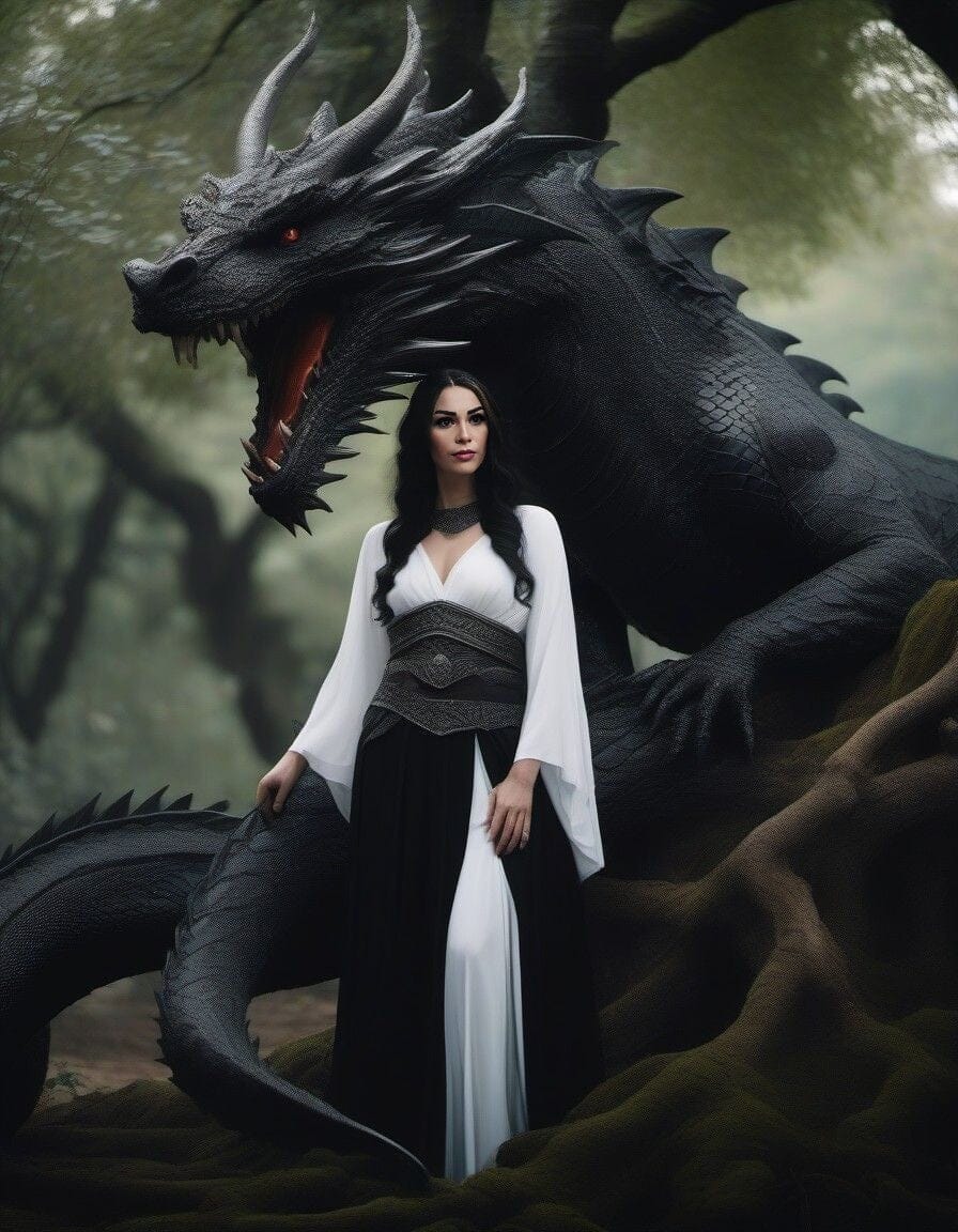 Thème Dragonne - Cadre IA A4 Cadres photo Anylem Beauty