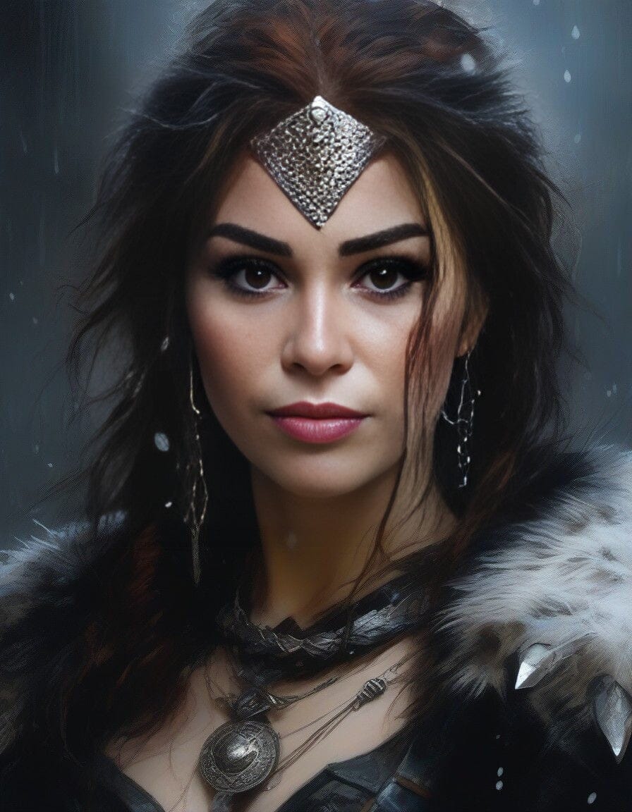 Thème Femme Viking - Cadre IA A4 Cadres photo Anylem Beauty