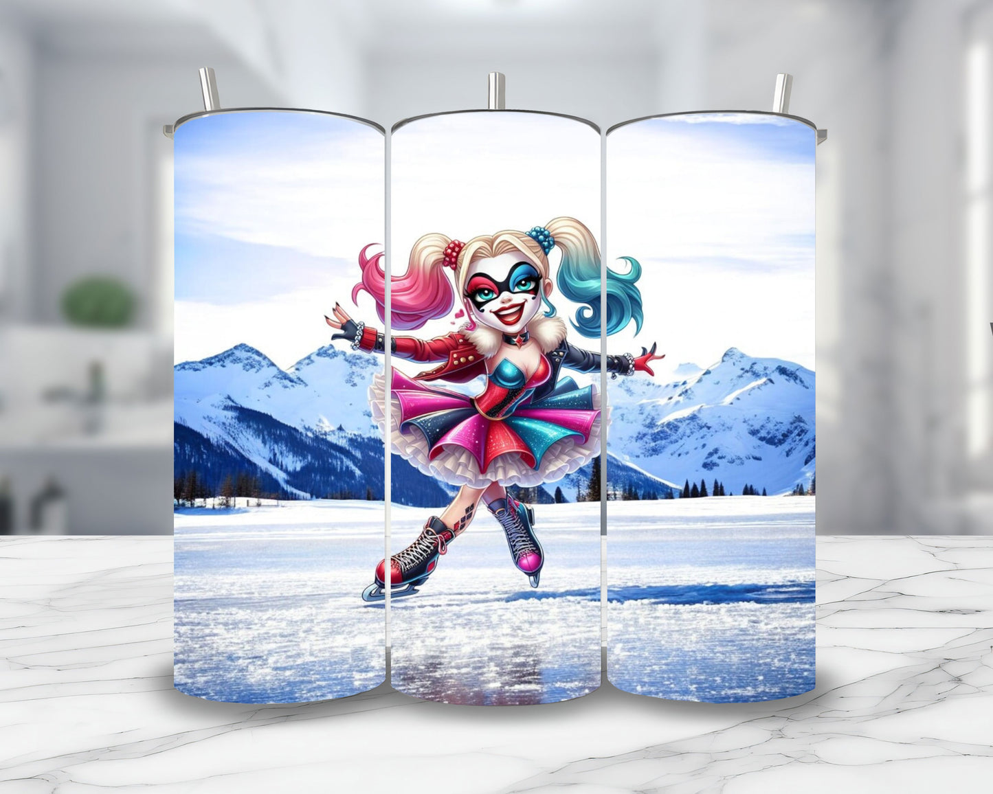 Harley Quinn- Thermos en acier inoxydable 600ml | Ice Thermos inoxydable Disney Shop | Anylem Beauty