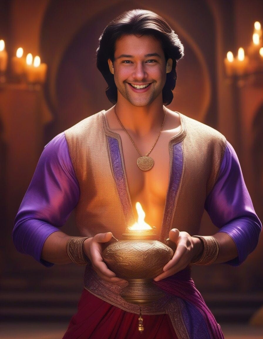 Thème Homme d'Agrabah - Cadre IA A4 Cadres photo Anylem Beauty