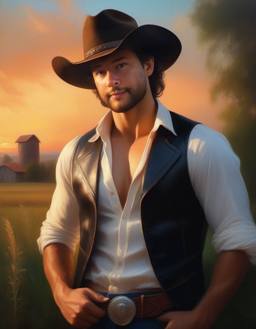 Thème Cow Boy - Cadre IA A4 Cadres photo Anylem Beauty