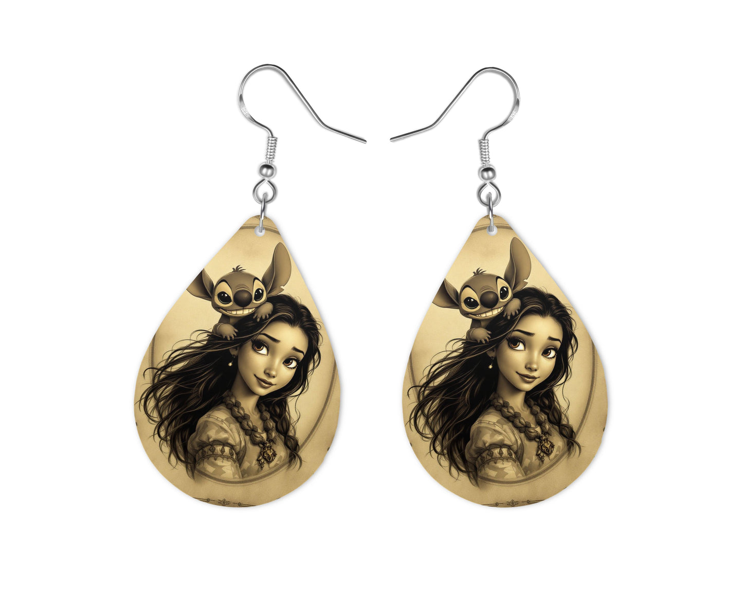 Lilo et Stitch - Personnalisation | Vintage Personnalisation Disney Shop | Anylem Beauty Boucle d’oreilles