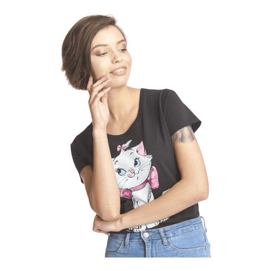 Marie - Tee-Shirt Noir | Taille XS T-shirt Disney