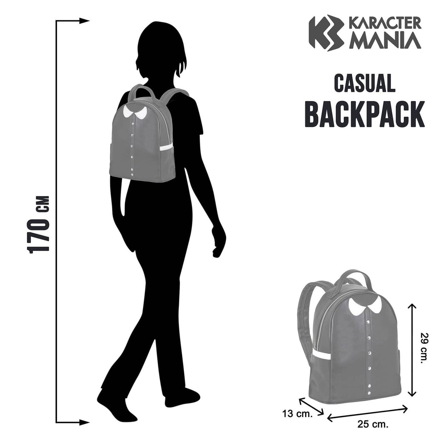 Mercredi - Sac à dos Casual Bagages et maroquinerie KARACTERMANIA