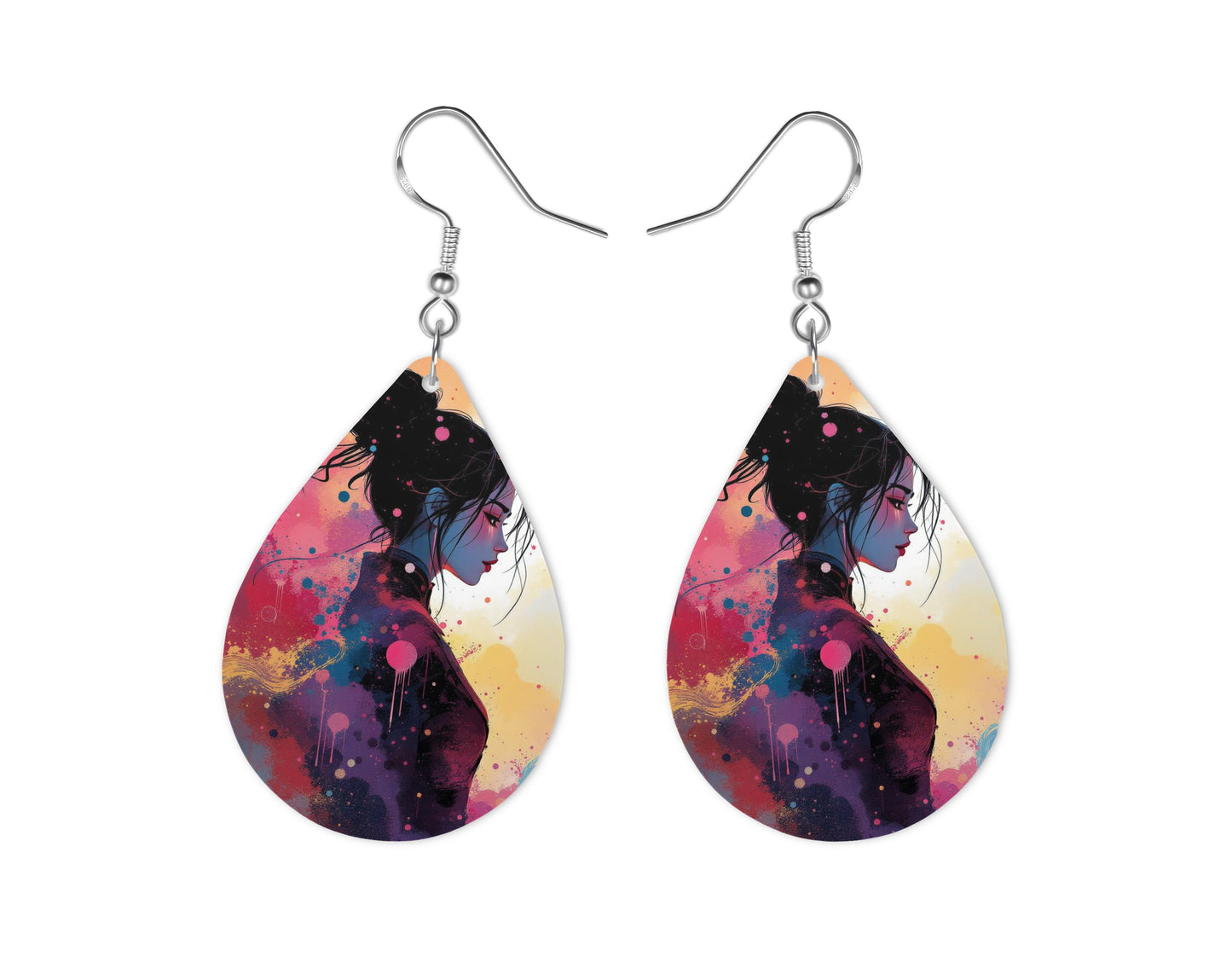 Mulan - Personnalisation | Aquarelle Personnalisation Disney Shop | Anylem Beauty Boucle d’oreilles