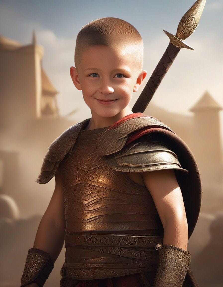 Thème Petit Gladiateur - Cadre IA A4 Cadres photo Anylem Beauty