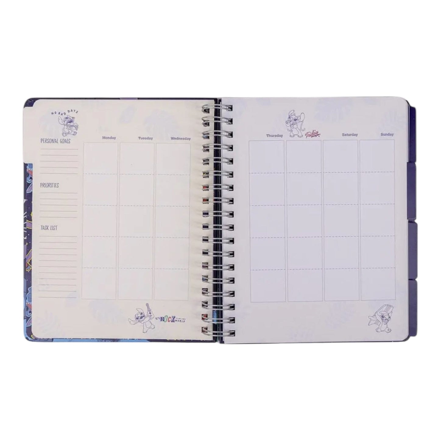 Stitch - Agenda Hebdomadaire avec intercalaire Papeterie Mastoys
