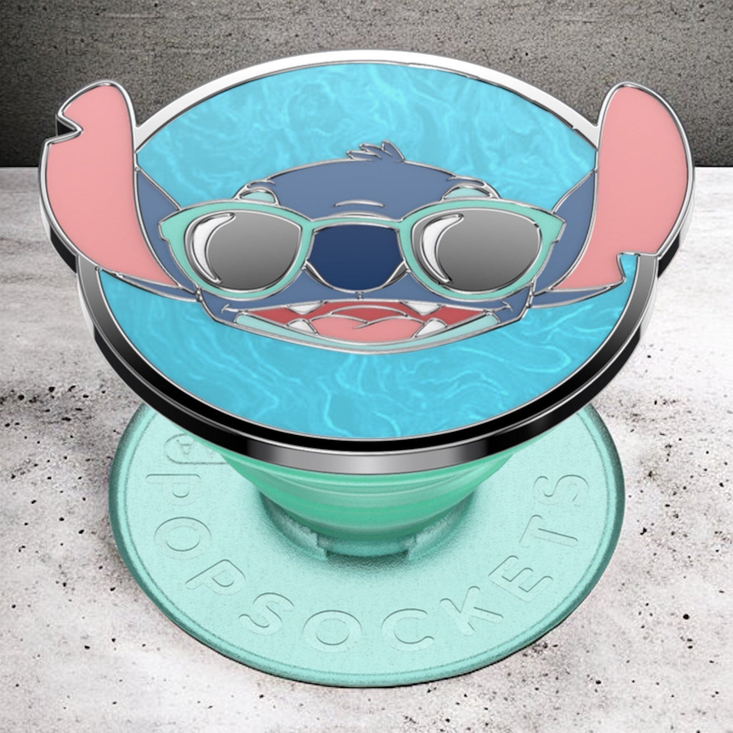 Stitch - PopGrip Métal Océan Supports pour téléphones mobiles PopSockets
