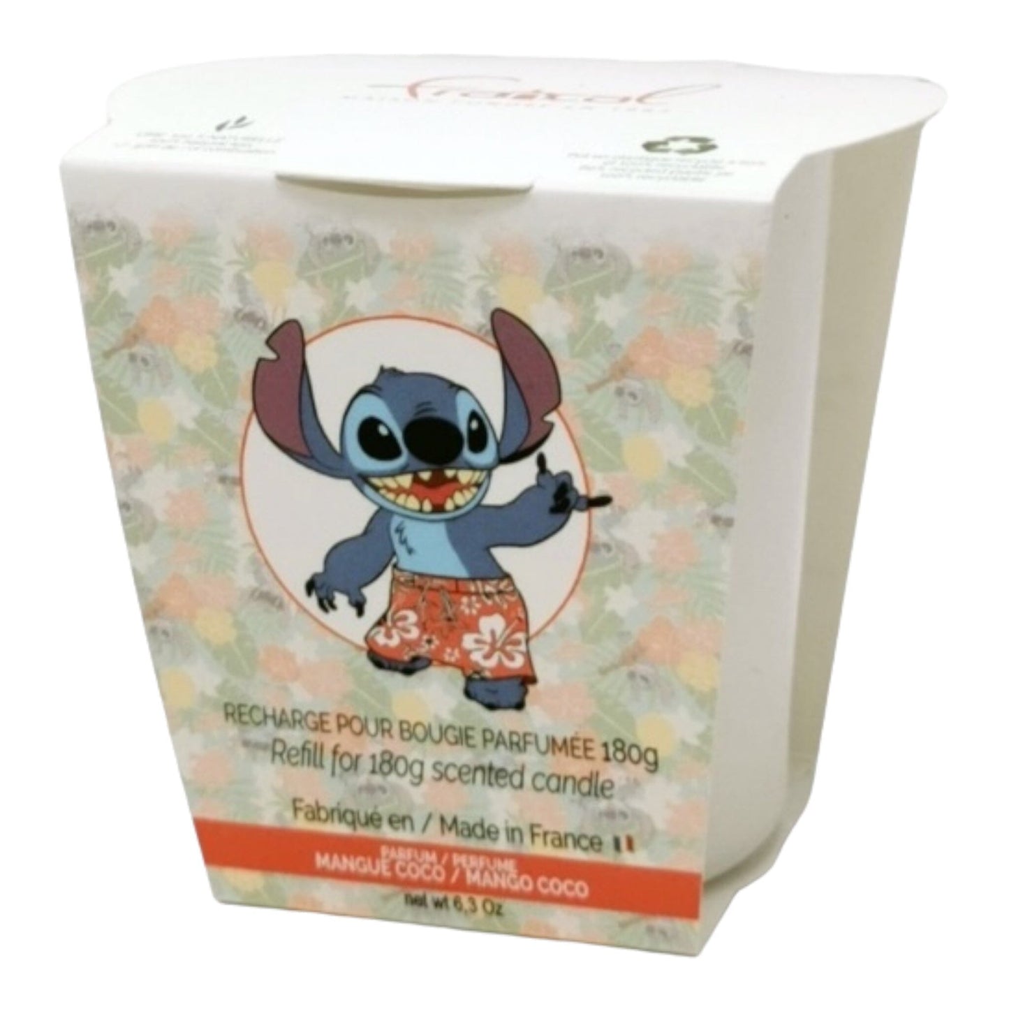 Stitch - Recharge Bougie Mangue/Coco en Maillot Bougies Maison Francal