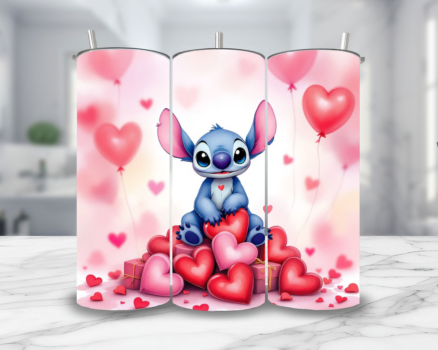 Stitch - Thermos en acier inoxydable 600ml | St Valentin Thermos inoxydable Disney Shop | Anylem Beauty
