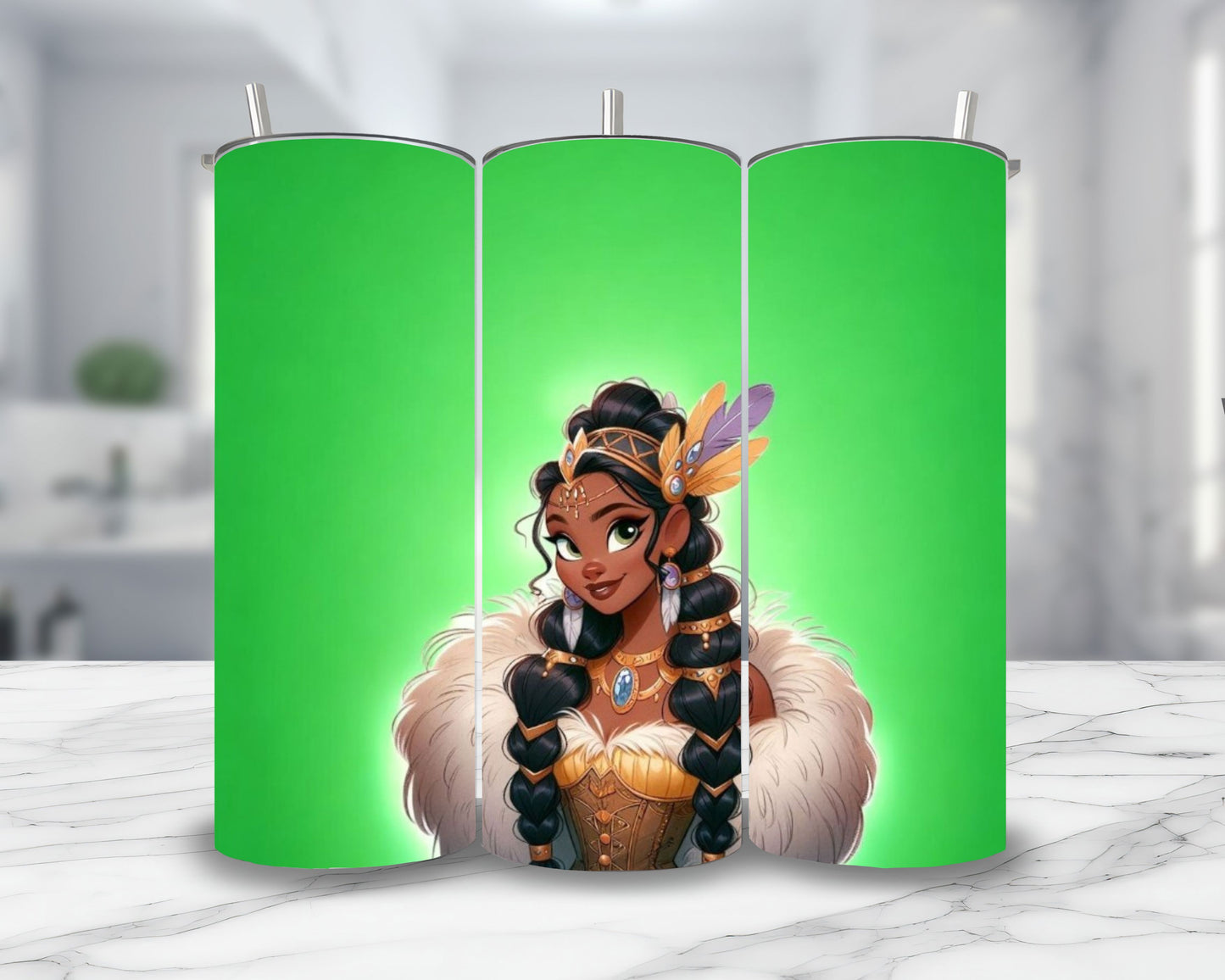 Tiana - Thermos en acier inoxydable 600ml | Viking Thermos inoxydable Disney Shop | Anylem Beauty
