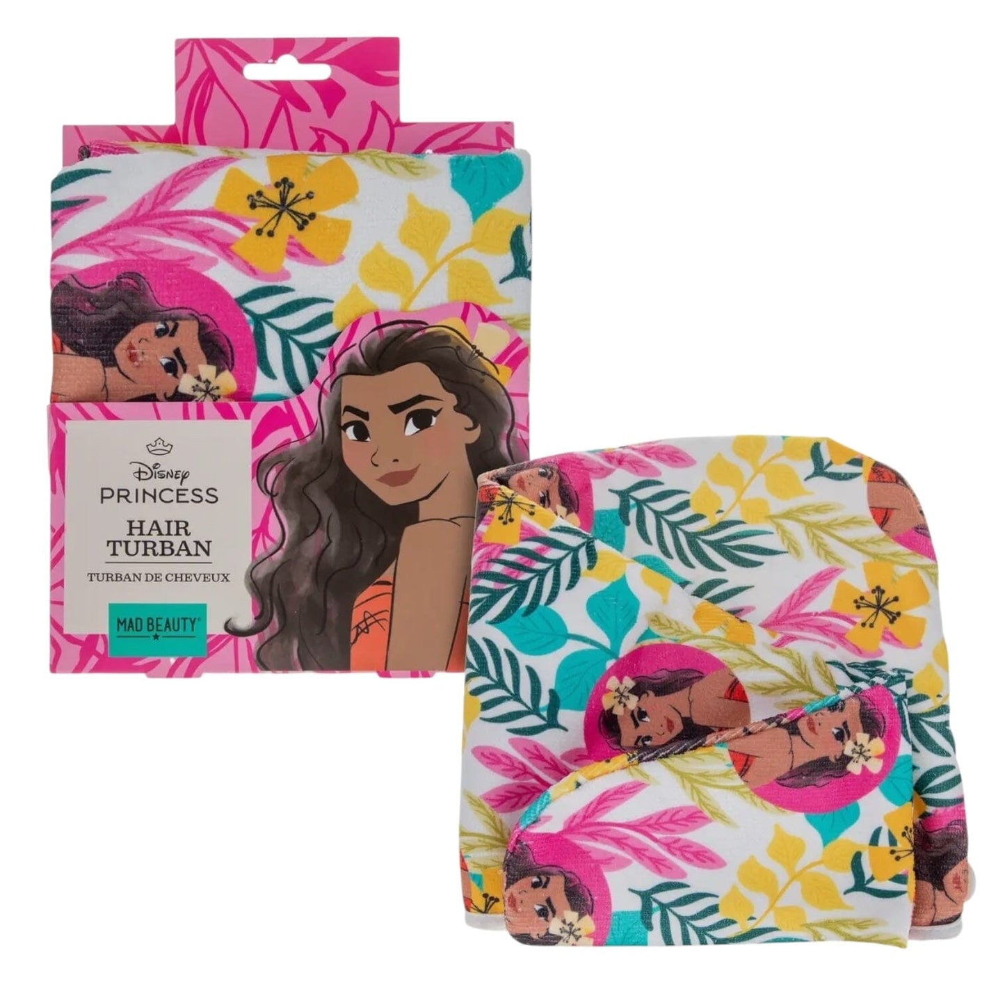 Vaiana - LOT DE 2 serviettes pour cheveux Brosses à Cheveux Disney Shop | Anylem Beauty