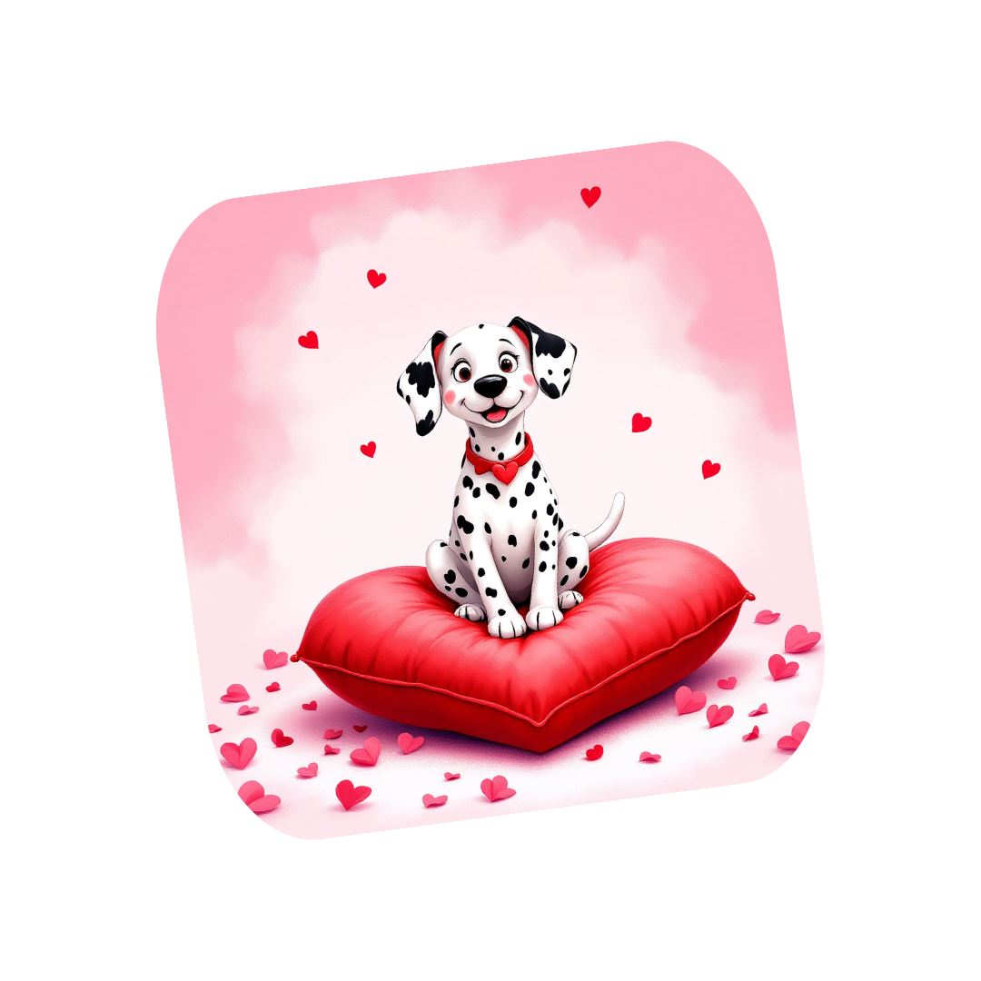 101 Dalmatiens - Dessous de verre St Valentin Dessous de verres Disney Shop | Anylem Beauty 