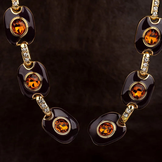 Collier - Bohème en alliage avec incrustation en strass