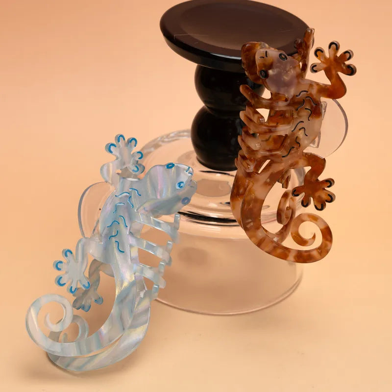 Pince à cheveux - Salamandre caramel