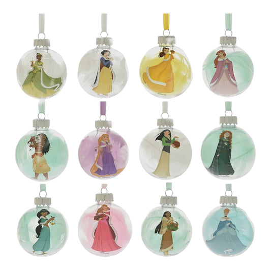 PRE COMMANDE Décoration - Lot de 12 boules plumes Princesses