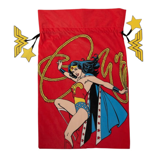 Wonder Woman - Sac de Noël en velours