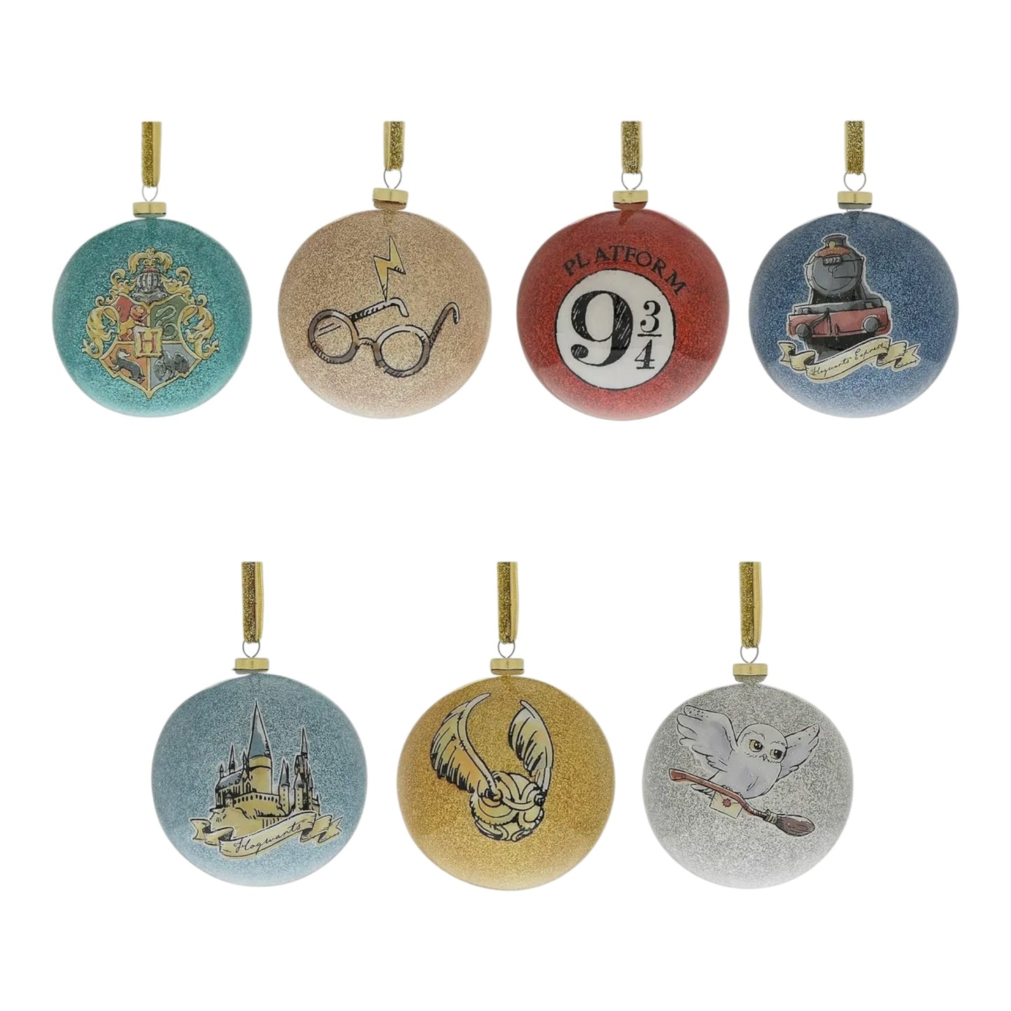 PRE COMMANDE Décoration - Lot de 7 boules Harry Potter