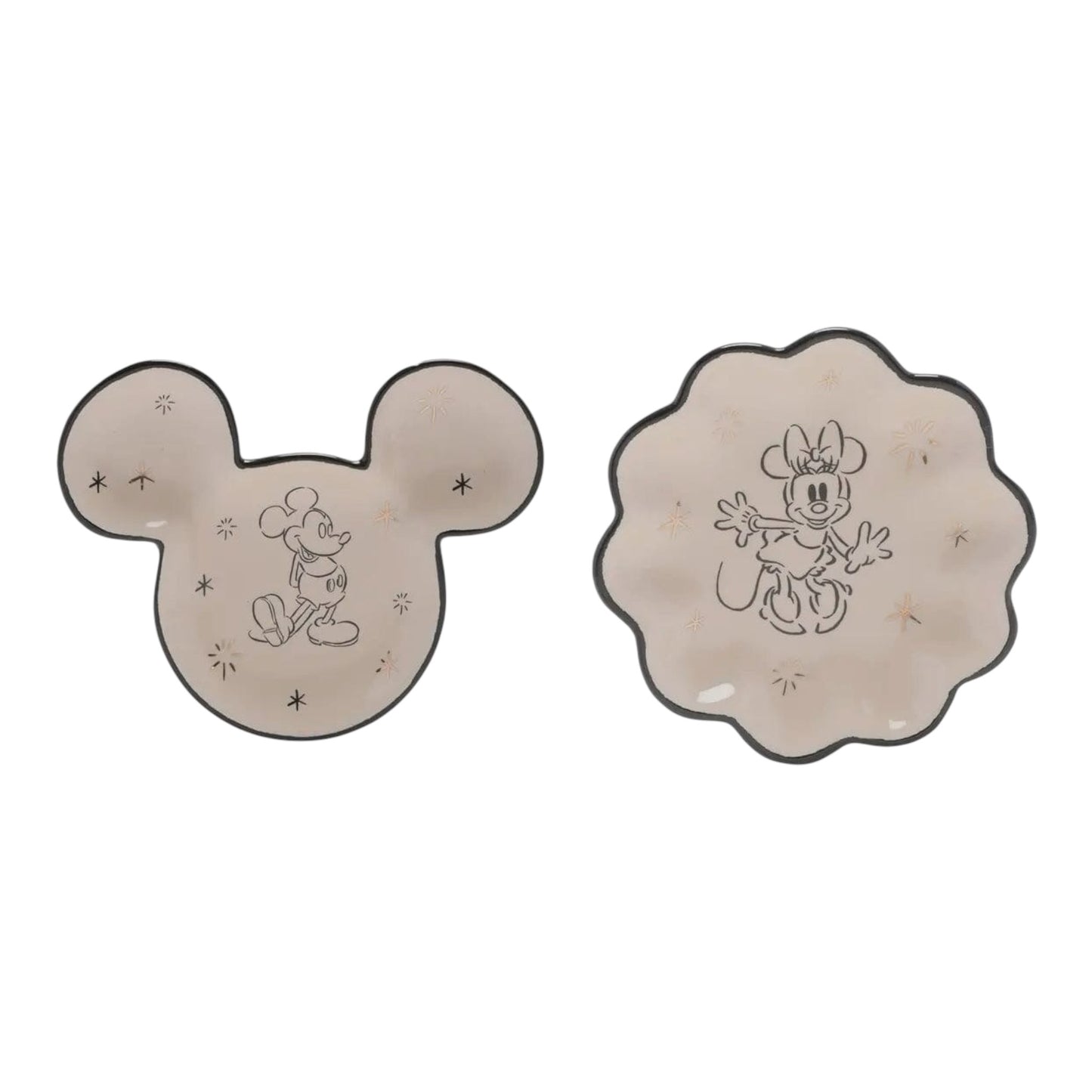 Mickey & Minnie - Lot de 2 plats à bibelots