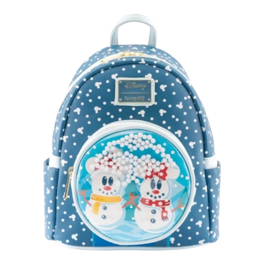 PRE COMMANDE Loungefly - Sac à Dos Neige Mickey & Minnie