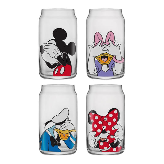 PRE COMMANDE Art de la table - Lot de 4 verres 17oz Mickey