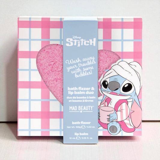 Stitch - Duo bombe de bain & baume à lèvres
