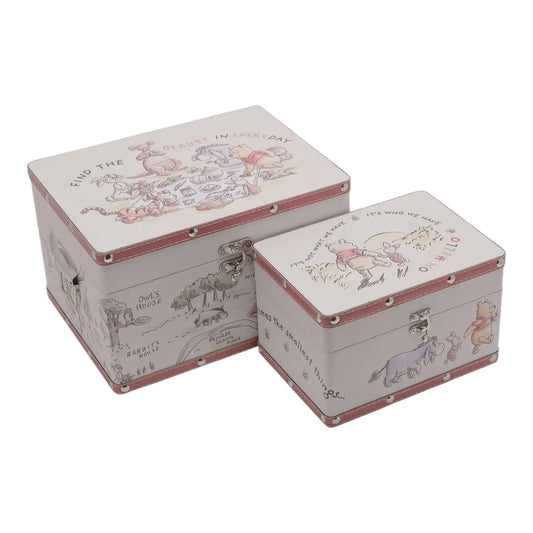 PRE COMMANDE Décoration - Lot de 2 coffres de rangement Winnie