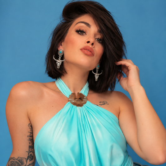 Boucles d'Oreilles - Pierre fine "Turquoise" | OPUS