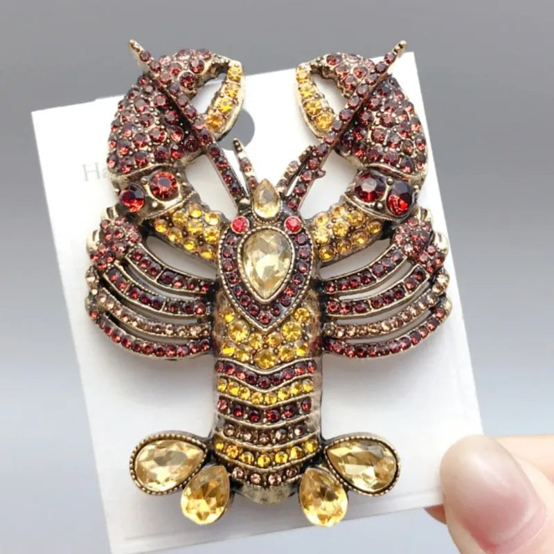 Broche - Homard jaune