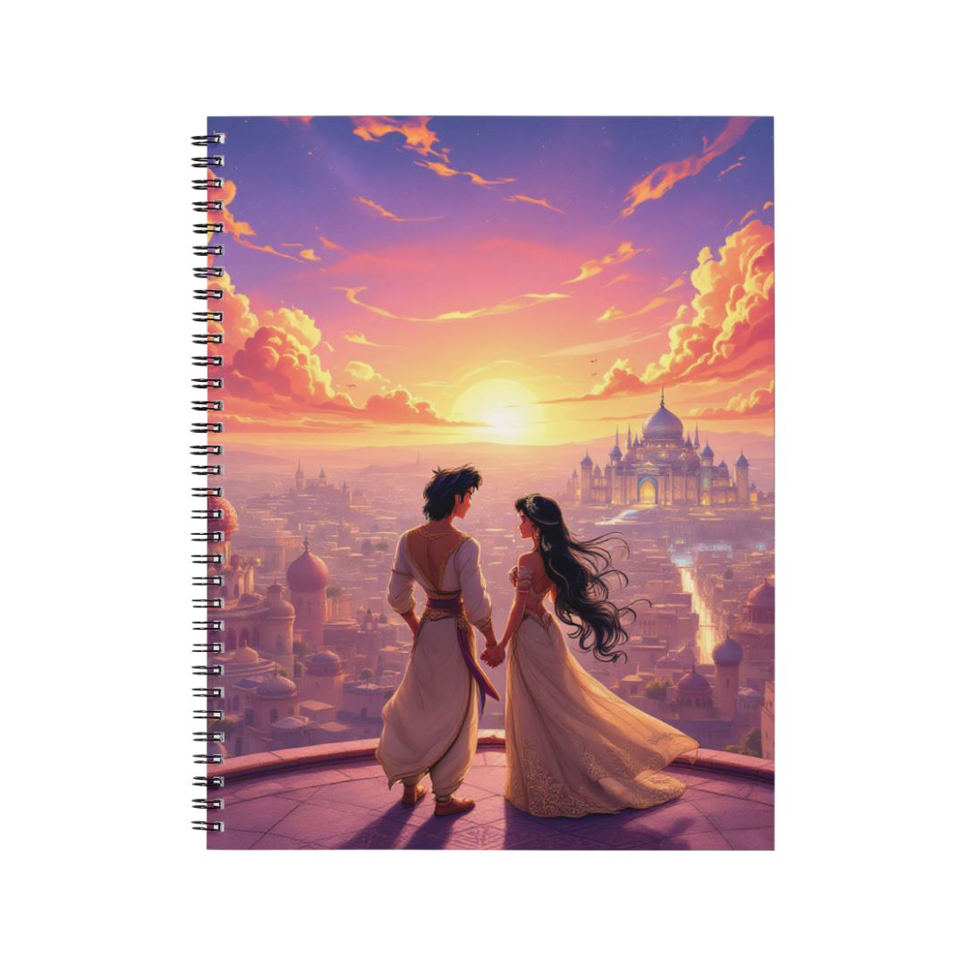 Aladdin - Carnet spirale A5 | Féerique Carnets et bloc-notes Disney Shop | Anylem Beauty 