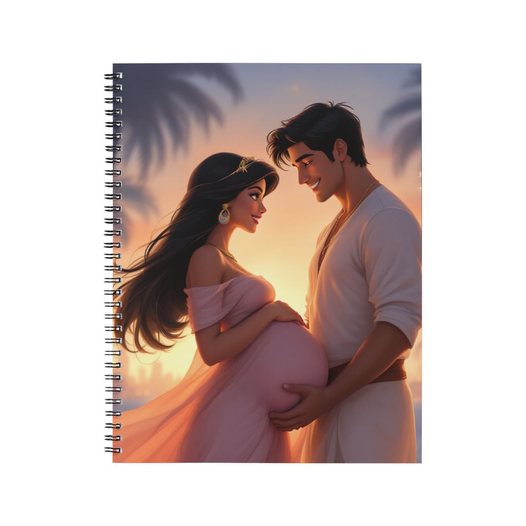 Aladdin & Jasmine - Carnet spirale A5 | Grossesse Carnets et bloc-notes Disney Shop | Anylem Beauty 