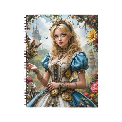 Alice - Carnet spirale A5 | Steampunk Carnets et bloc-notes Disney Shop | Anylem Beauty 