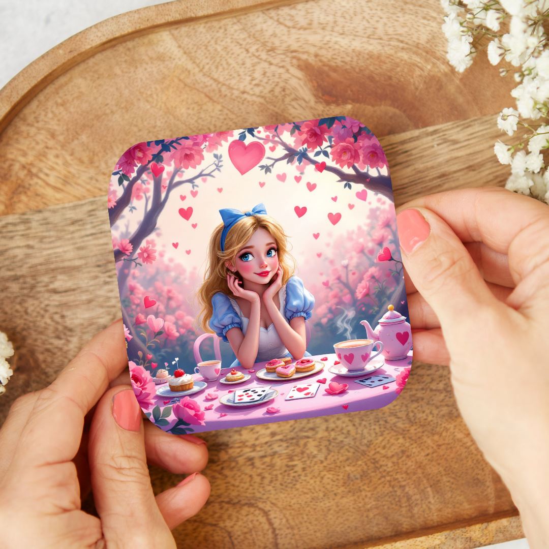 Alice - Dessous de verre | St Valentin Dessous de verres Disney Shop | Anylem Beauty 