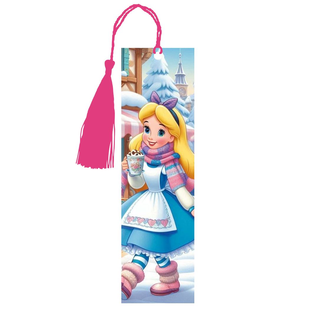 Alice - Marque-Pages avec prénom | Hivernal Marque-page Disney Shop | Anylem Beauty 