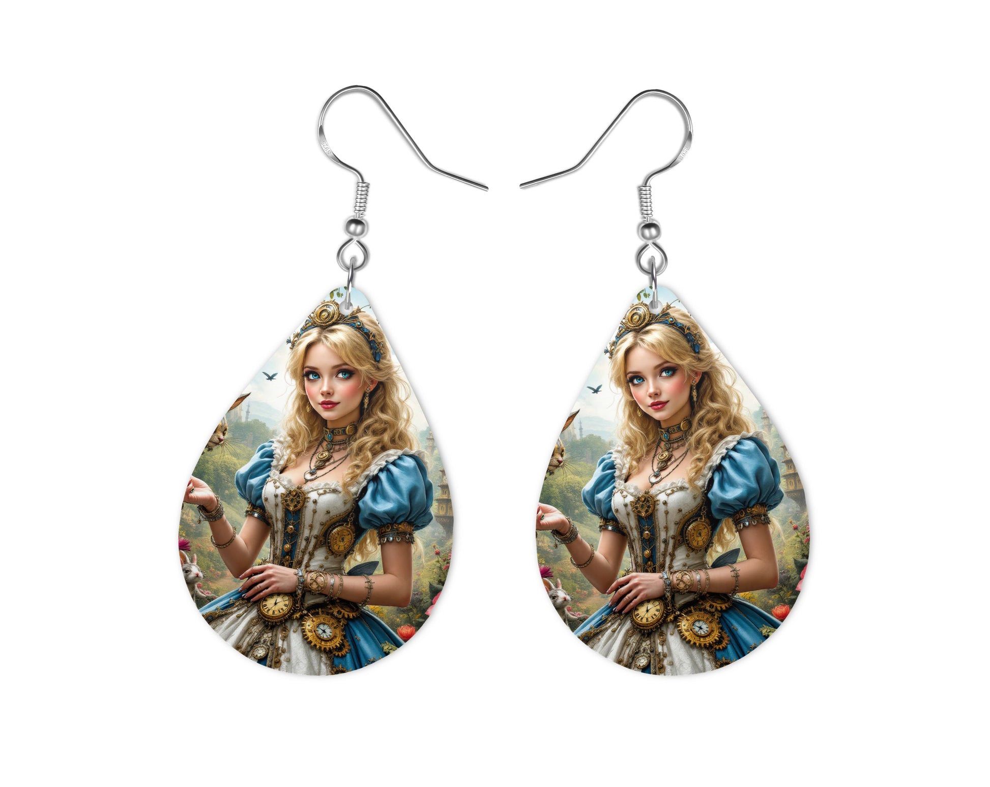 Alice - Personnalisation | Steampunk Personnalisation Disney Shop | Anylem Beauty Boucle d’oreilles 