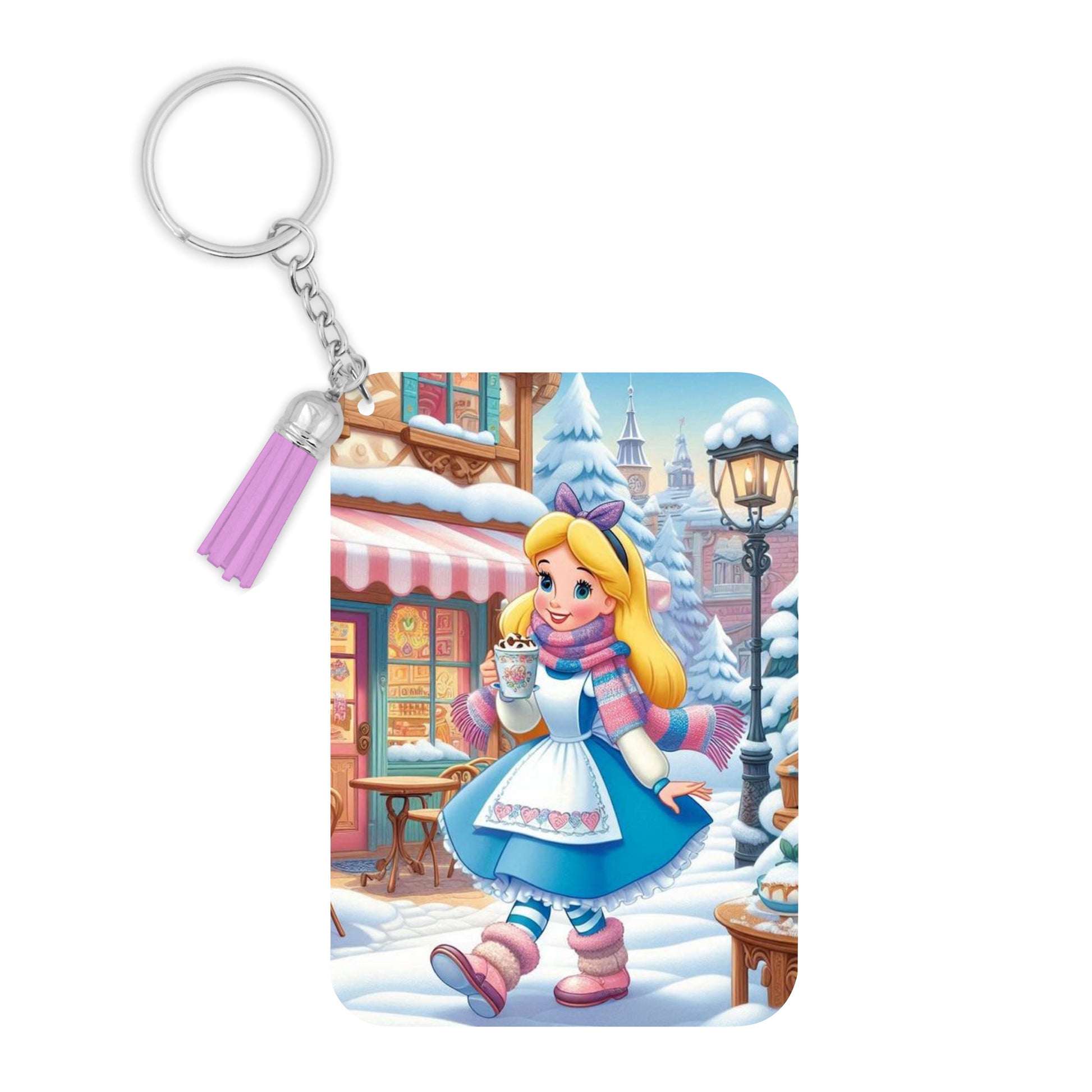 Alice - Porte Clé avec prénom | Hivernal Porte-clés Disney Shop | Anylem Beauty 