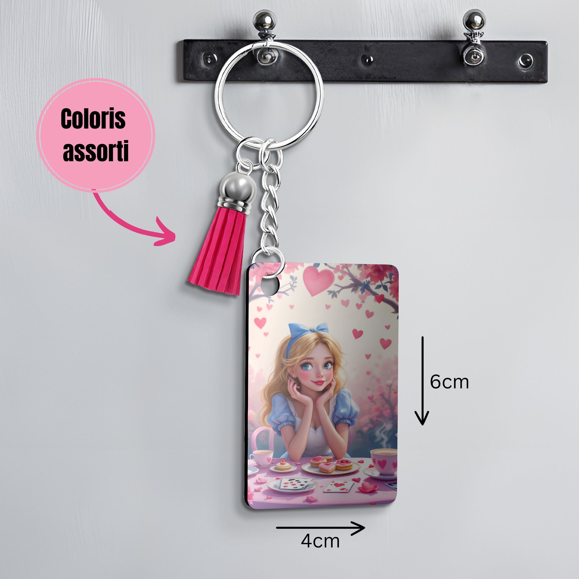 Alice - Porte Clé avec prénom | St Valentin Porte-clés Disney Shop | Anylem Beauty 