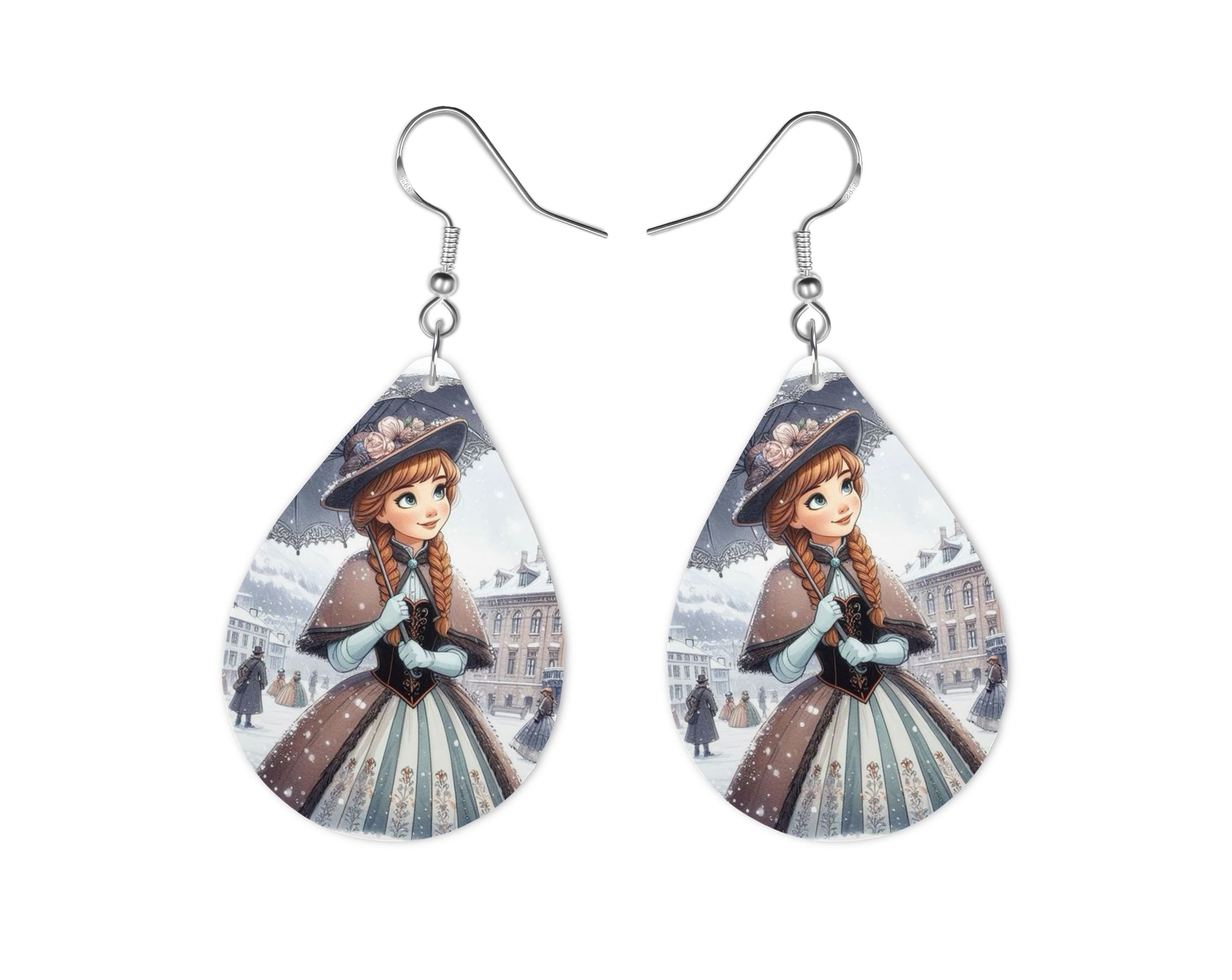 Anna - Personnalisation | Années 20 Personnalisation Disney Shop | Anylem Beauty Boucle d’oreilles 