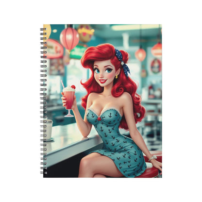 Ariel - Carnet spirale A5 | Rockabilly Carnets et bloc-notes Disney Shop | Anylem Beauty 