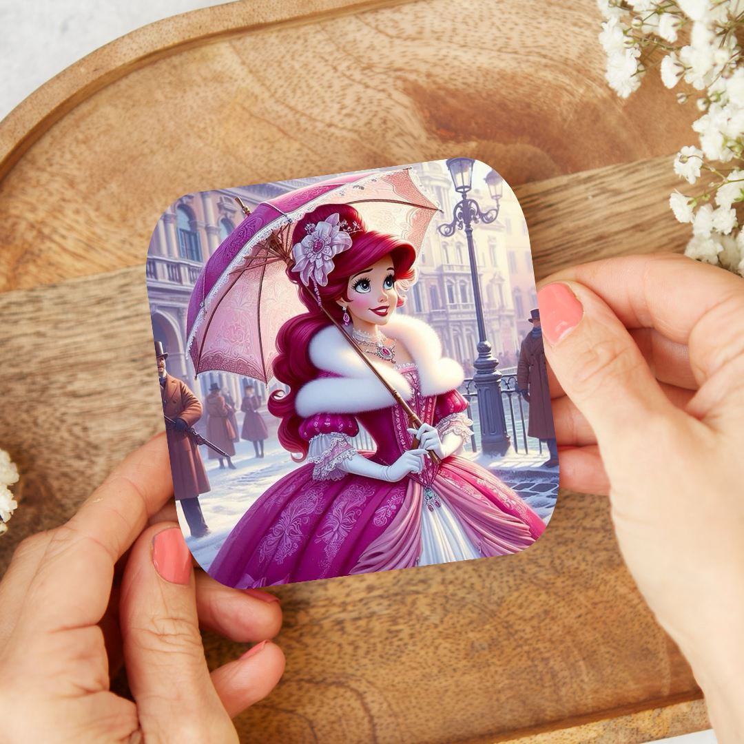 Ariel - Dessous de verre | Années 20 Dessous de verres Disney Shop | Anylem Beauty 